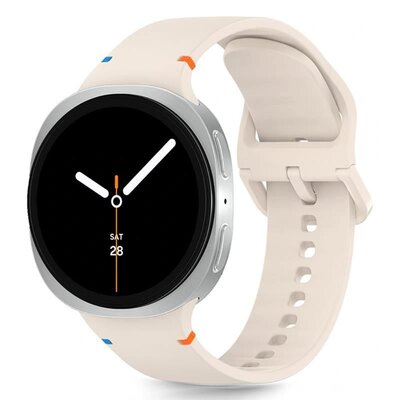 Pasek TECH-PROTECT Silicone do Samsung Galaxy Watch 8/Classic (szerokość paska 20 mm) Piaskowy