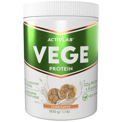 Odżywka białkowa ACTIVLAB Vege Protein Ciasteczkowy (500 g) Bez laktozy