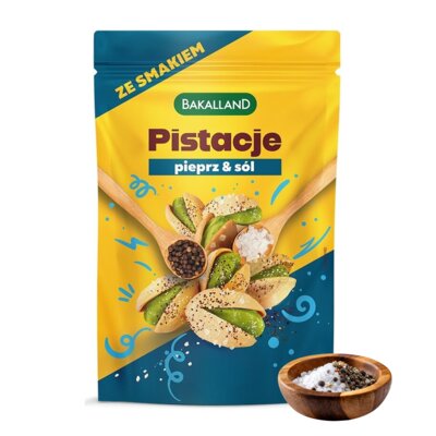 Pistacje prażone BAKALLAND Sól & Pieprz (170 g)