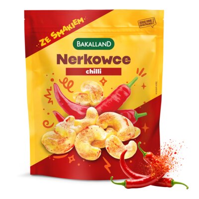 Orzechy nerkowca prażone BAKALLAND Chilli (170 g)