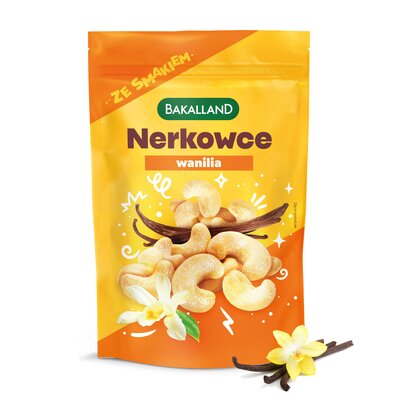 Orzechy nerkowca prażone BAKALLAND Wanilia (70 g)