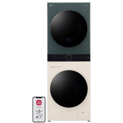 Pralko-suszarka Washtower LG WT1210EGF 12/10kg AI DirectDrive z pompą ciepła TurboWash™