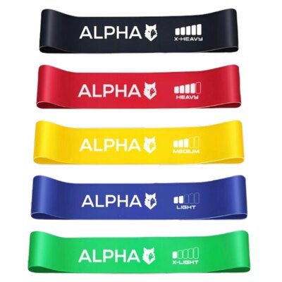 Zestaw gum do ćwiczeń ALPHA Mini Band PB-03