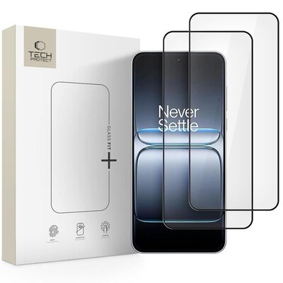 Szkło hartowane TECH-PROTECT Glass Fit+ do OnePlus Nord 5 Czarny (2 szt.)