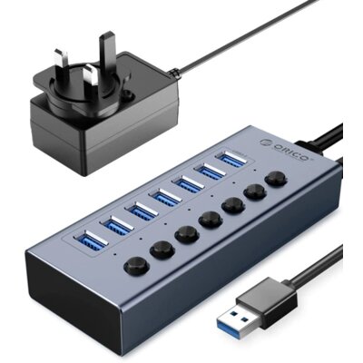 Hub ORICO BT2U3-7AB USB Typu B 3.2 Gen. 1, Aktywny