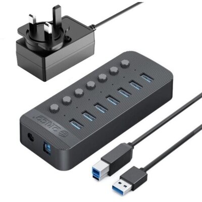 Hub ORICO CT2U3-7AB USB Typu B 3.2 Gen. 1, Aktywny