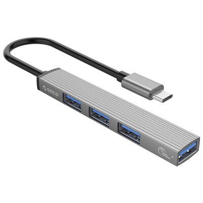 Hub ORICO AH-13-GY-EP-HU USB Typu C, Pasywny Szary