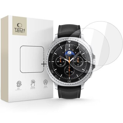 Szkło hartowane TECH-PROTECT Glass Fit+ do Samsung Galaxy Watch 8 Classic 46 mm (2 szt.)
