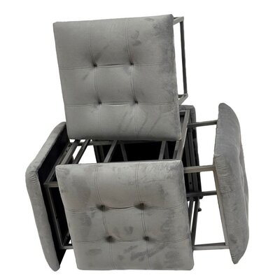 Pufa GO GIFT Puf 5w1 Szary