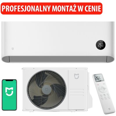 Klimatyzator Split, Pompa ciepła powietrze - powietrze XIAOMI Mijia Air Conditioner Pro Eco 2.6 kW ASH-09WO / N1C3-EU z usługą montażu