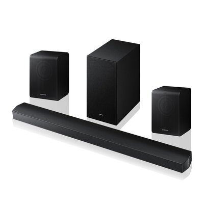 Soundbar SAMSUNG HW-B750F EN Czarny + Kolumny głośnikowe SAMSUNG SWA-9250S Czarny (2 szt.)
