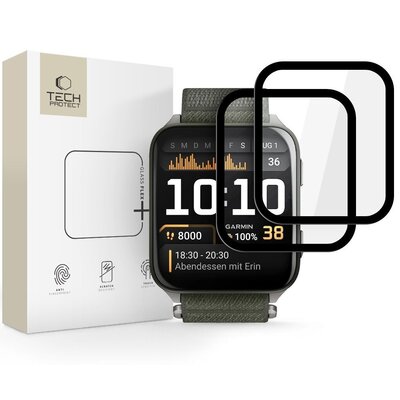 Szkło hybrydowe TECH-PROTECT Glass Flex+ do Garmin Venu X1 Czarny (2 szt.)