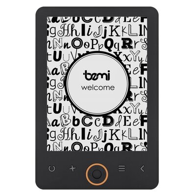 Czytnik e-booków BEMI Cognita 6", Bez reklam Czarny