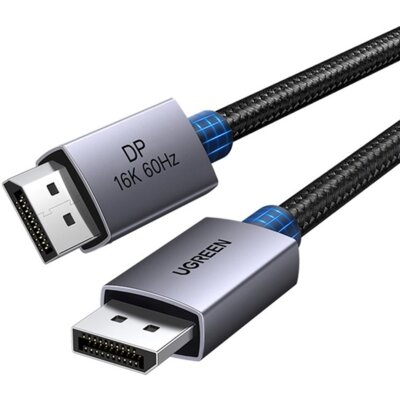 Kabel DisplayPort - DisplayPort UGREEN DP131 0.5 m Czarno-srebrny