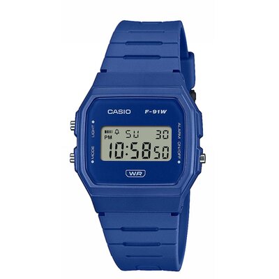 Zegarek Sportowy CASIO Sport F-91WB-2A1EF Niebieski