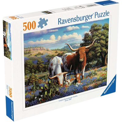 Puzzle RAVENSBURGER Krowy długorogie 12000826 (500 elementów)