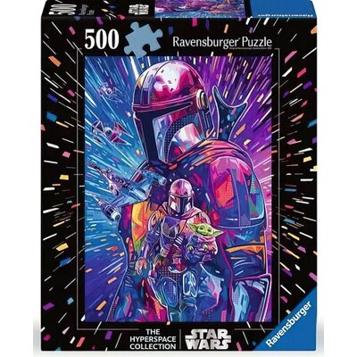 Puzzle RAVENSBURGER Star Wars Hiperprzestrzeń The Mandalorian 12001339 (500 elementów)