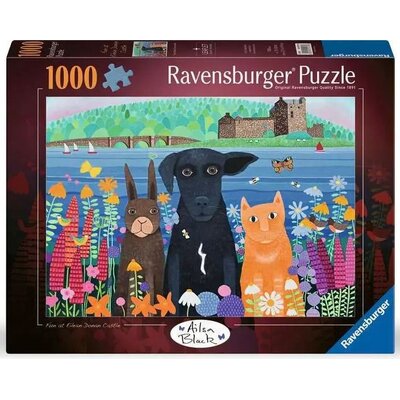 Puzzle RAVENSBURGER Zabawa w zamku 12001575 (1000 elementów)
