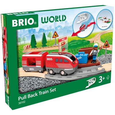 Kolejka BRIO World Pull Back Train Set 63610200