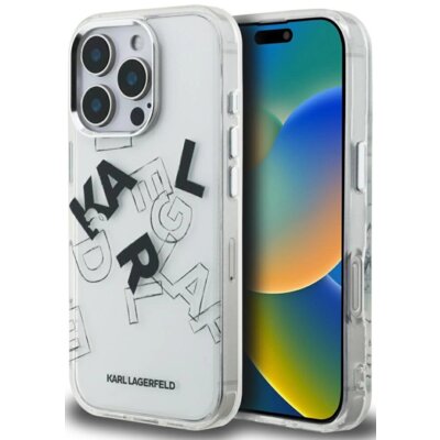 Etui KARL LAGERFELD IML Sketched Graphic do Apple iPhone 16 Pro Max Przezroczysty