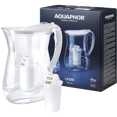 Dzbanek filtrujący AQUAPHOR Lyon Biały + Wkład A5