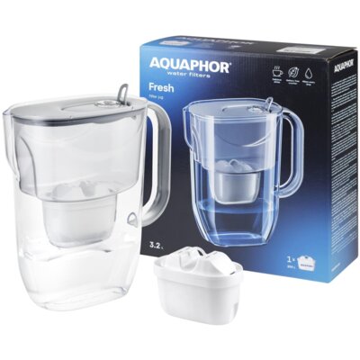 Dzbanek filtrujący AQUAPHOR Fresh Szary + Wkład Maxfor+