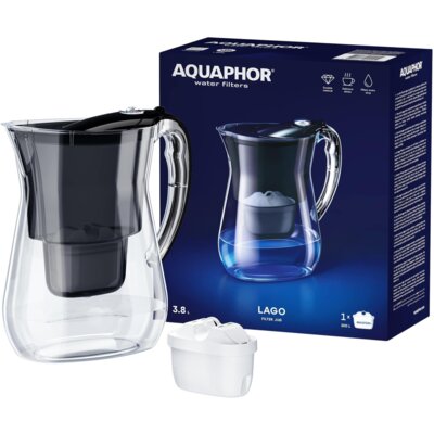 Dzbanek filtrujący AQUAPHOR Lago Czarny + Wkład Maxfor+