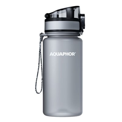 Butelka filtrująca AQUAPHOR City 350 ml Szary