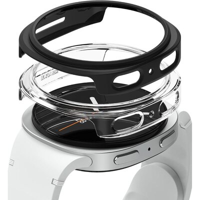 Etui RINGKE Slim do Samsung Galaxy Watch 8 (40 mm) Przezroczysty/Czarny (2 szt.)