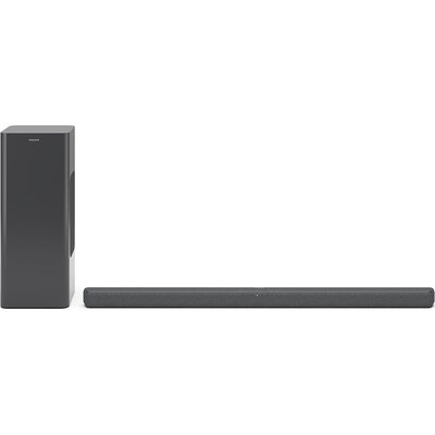 Soundbar PHILIPS TAB8200/10 Szary 2.1-kanałowy, Bezprzewodowy Subwoofer, HDMI eARC, Dolby Atmos, DTS Virtual:X, Wi-Fi, BT