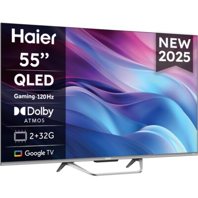 Telewizor HAIER H55Q80FUX 55" QLED 4K DLG-120Hz Google TV Dolby Vision Dolby Atmos HDMI 2.1