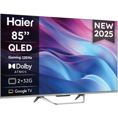Telewizor HAIER H85Q80FUX 85" QLED 4K DLG-120Hz Google TV Dolby Vision Dolby Atmos HDMI 2.1