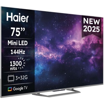 Telewizor HAIER H75M90EUX 75" MiniLED 4K 144Hz VRR Google TV Dolby Vision Dolby Atmos HDMI 2.1