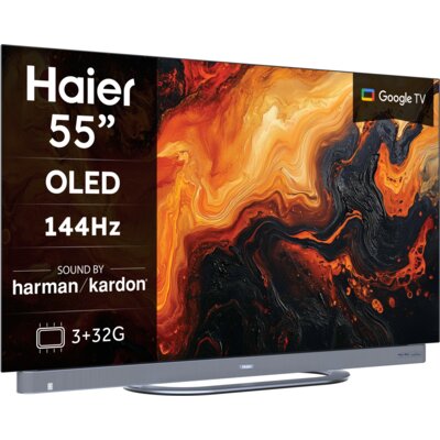 Telewizor HAIER H55C95EUX 55" OLED 4K 144Hz VRR Google TV Dolby Atmos Dolby Vision HDMI 2.1