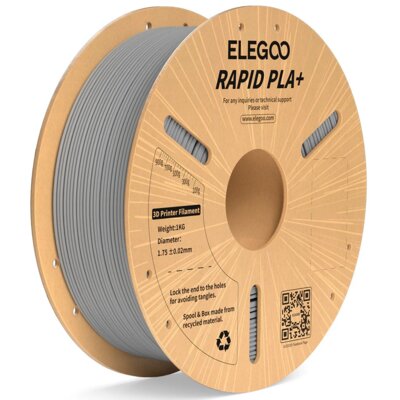 Filament ELEGOO Rapid PLA+ Średnica 1.75 mm, 1 kg Szary