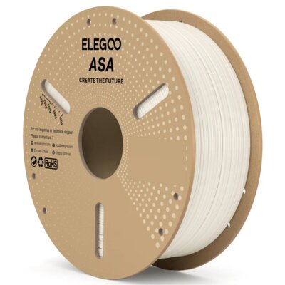 Filament ELEGOO ASA Średnica 1.75 mm, 1 kg Biały