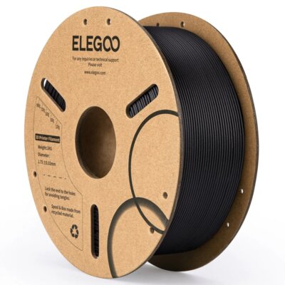 Filament ELEGOO PLA-CF Średnica 1.75 mm, 1 kg Czarny