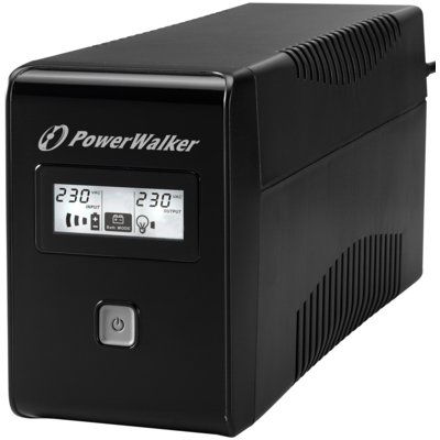 Zasilacz UPS POWERWALKER VI 650 LCD Schuko 650VA 360W