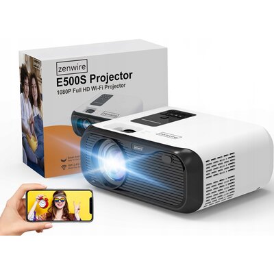 Projektor ZENWIRE Mini E500S (1920 x 1080), 250 ANSI lumen, Wi-Fi, Bluetooth
