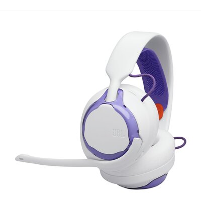 Słuchawki JBL Quantum 250, Nauszne, Dźwięk przestrzenny Biało-fioletowy