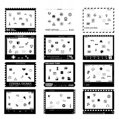 Zestaw ramek LOVEINSTANT SB10382 do FujiFilm Instax/Polaroid Wielokolorowy