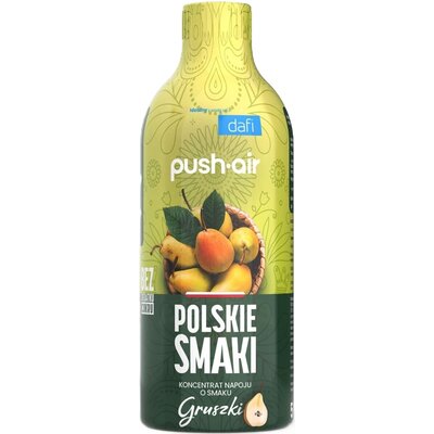 Syrop do saturatorów DAFI Pushair Polskie Smaki Gruszka bez cukru 500 ml
