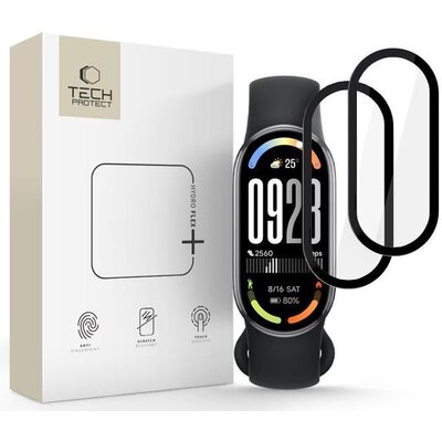 Szkło hybrydowe TECH-PROTECT Glass Flex+ do Xiaomi Smart Band 10/10 NFC Czarny