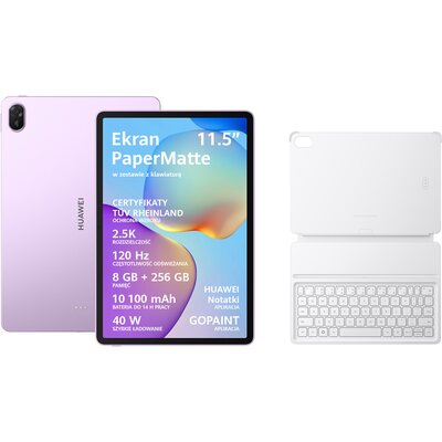 Tablet HUAWEI MatePad 11.5" 2025 PaperMatte Edition 8/256GB Wi-Fi Fioletowy + Klawiatura