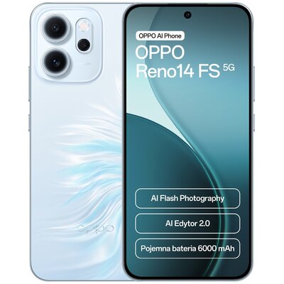 Smartfon OPPO Reno 14 FS 5G 12/512GB 6.57" 120Hz Niebieski