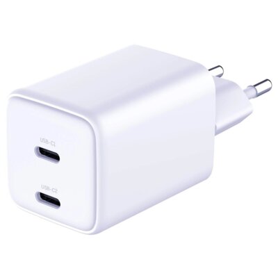Ładowarka sieciowa 3MK Hyper Charger PD 45W QC4 + PPS 2C Super-Fast Charge 2.0 Biały