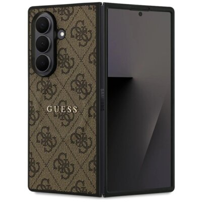 Etui GUESS 4G Classic MagSafe do Samsung Galaxy Z Fold 7 Brązowy