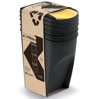 Kosz na śmieci KEDEN SORTIBOX IKWB35S3 3 x 35L Czarny