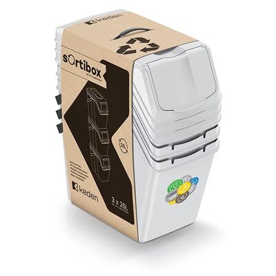 Kosz na śmieci KEDEN SORTIBOX ISWB25S3 3 x 25L Popielaty