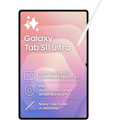 Tablet SAMSUNG Galaxy Tab S11 Ultra 14.6" 12/256 GB 5G Wi-Fi Srebrny